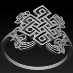 Mystic Knot Bali Silver Ring